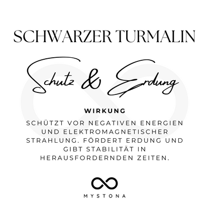 Schwarzer Turmalin Energie Armband
